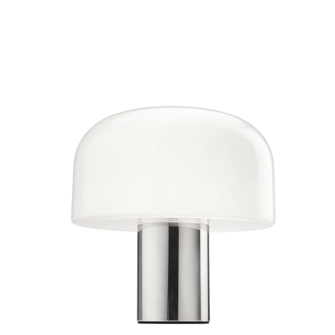 Bellhop Glas T Bordlampe Lys Aluminium   Rest      fra Flos
