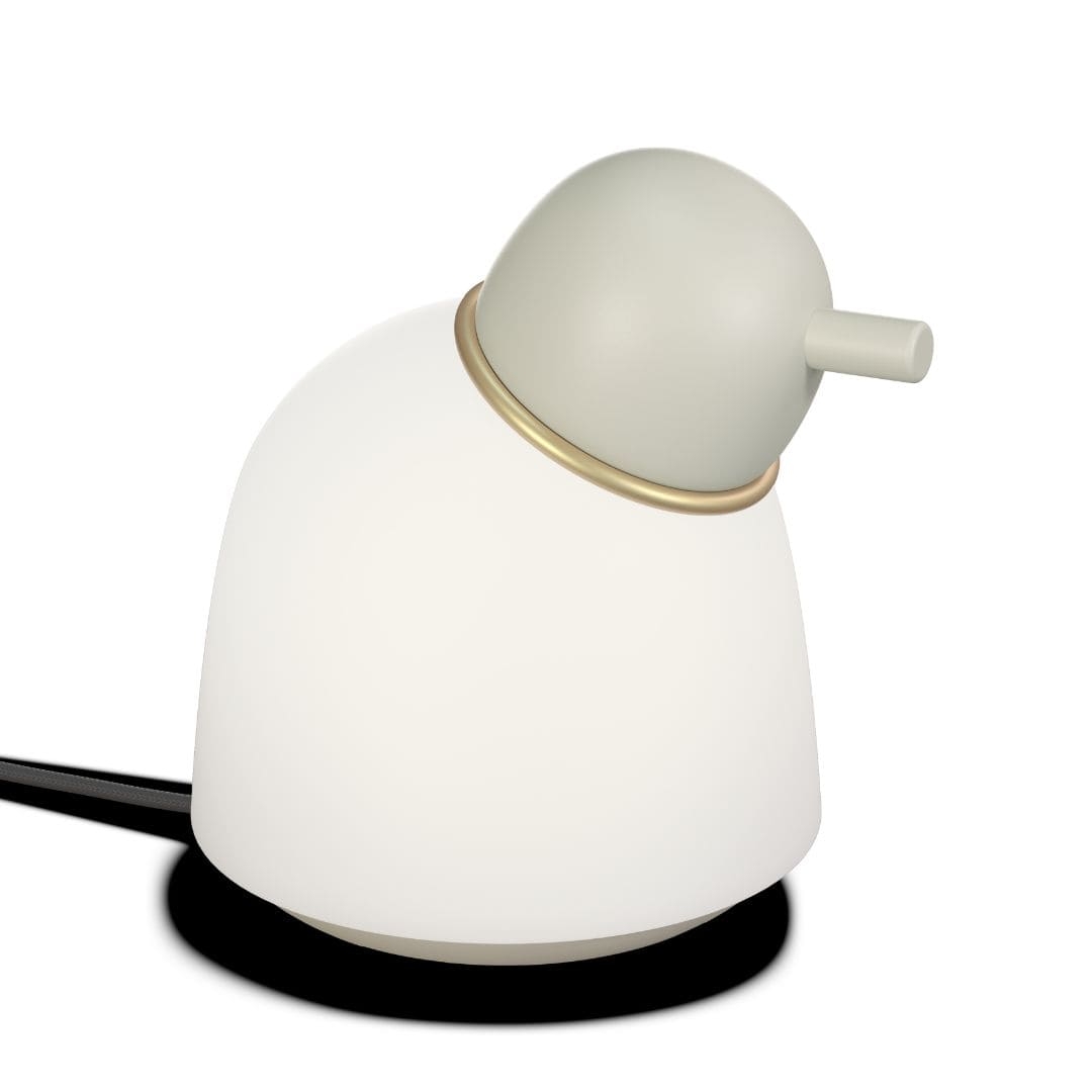Bird Bordlampe Sand Messing Opal     fra Belid