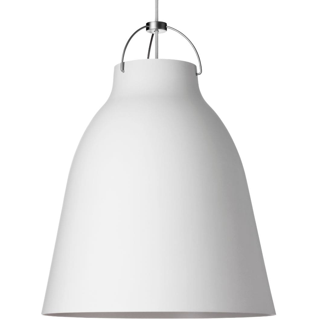 Caravaggio Pendel Mat Hvid   P3 ø400mm fra Fritz Hansen