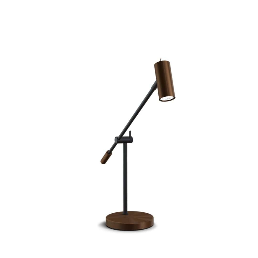 Cato Bordlampe Oxid Brun     fra Belid