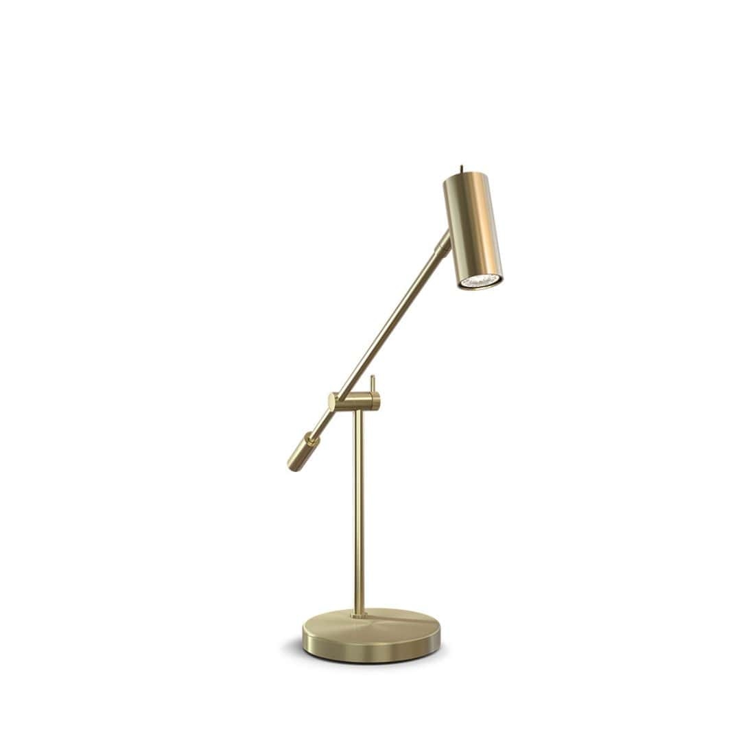 Cato Bordlampe Poleret Messing   Så Længe Lager Haves    fra Belid