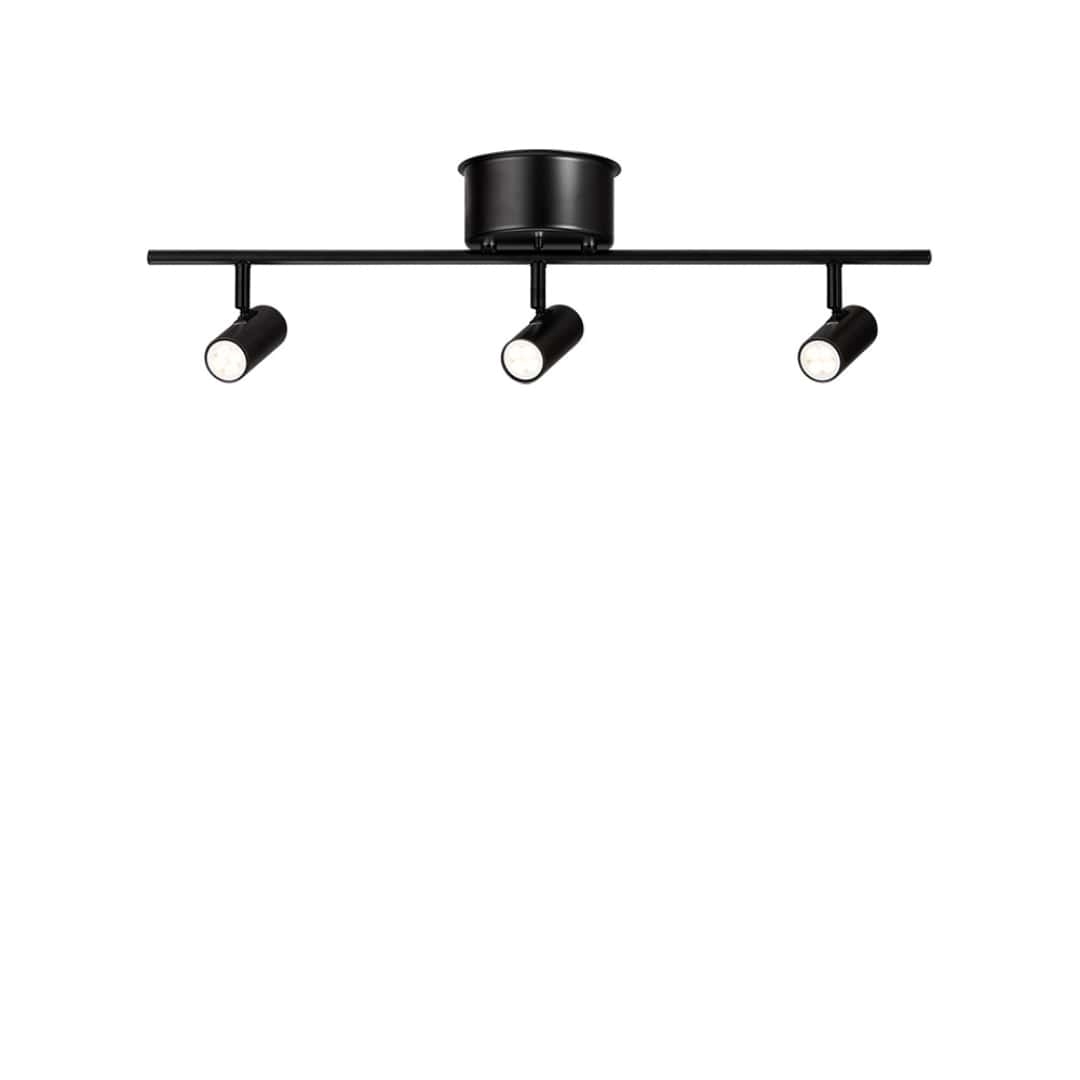 Cato Skinne M  3 Spotlights Mat Sort     fra Belid