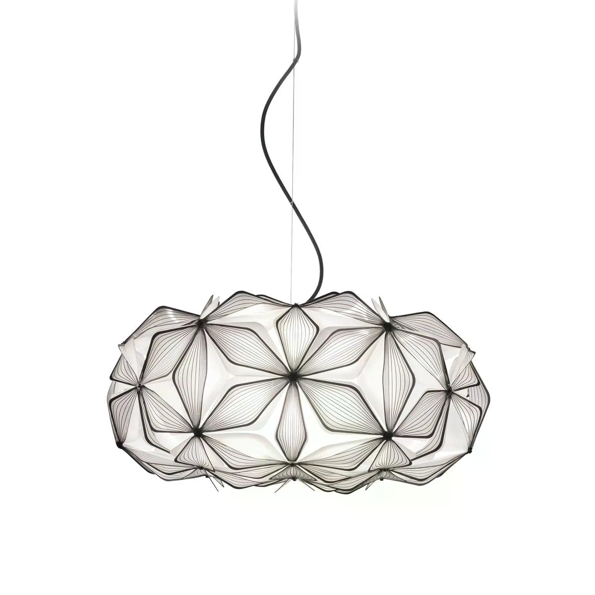 C'est La Vie Pendel Medium   Sort Med Transparent Ledning     fra Slamp