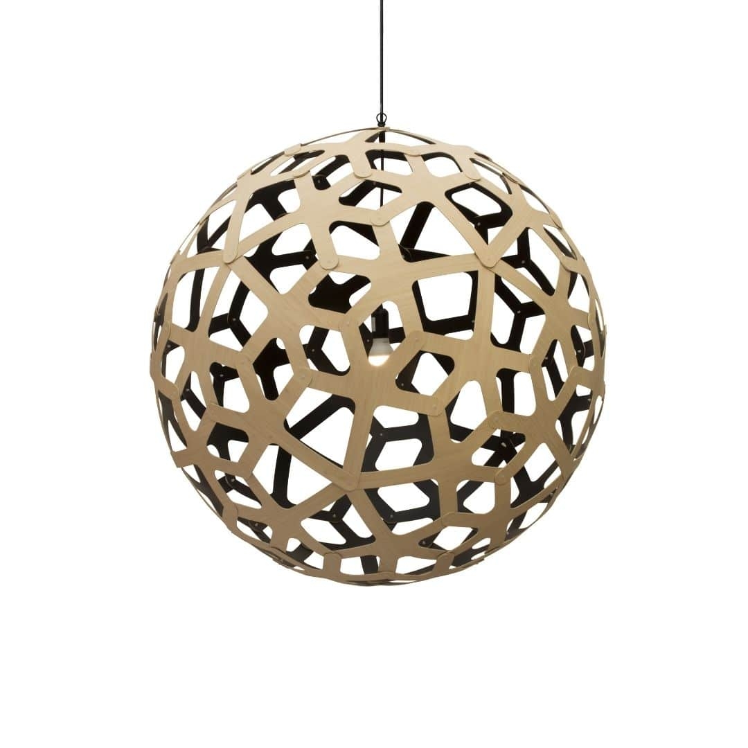 Coral ø100 Pendel Bamboo   Sort     fra David Trubridge