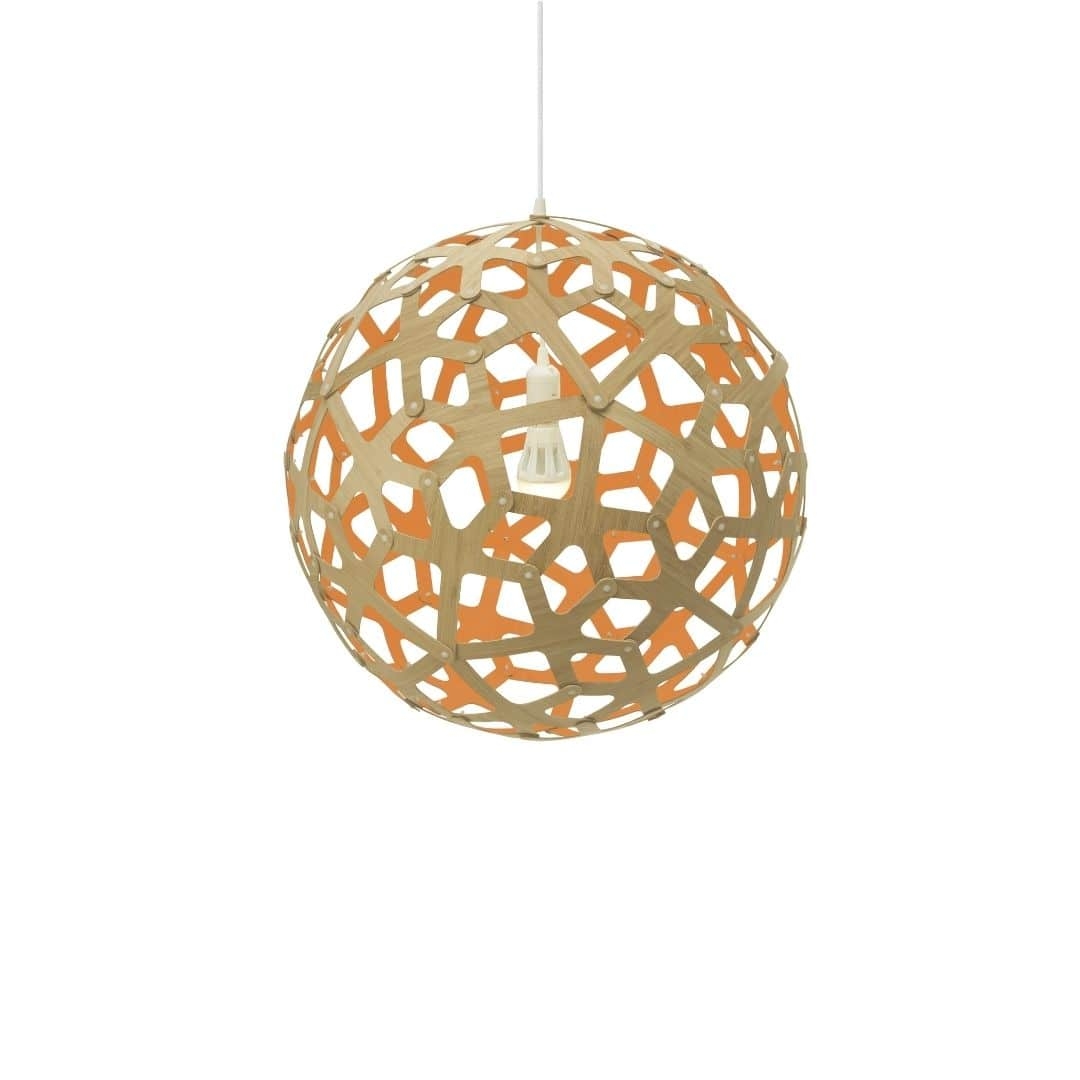 Coral ø60 Pendel Bamboo   Orange     fra David Trubridge