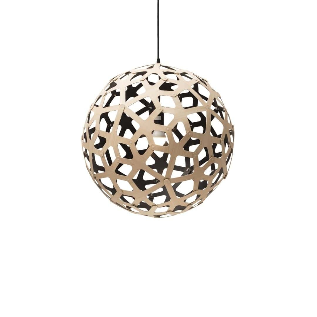 Coral ø60 Pendel Bamboo   Sort     fra David Trubridge