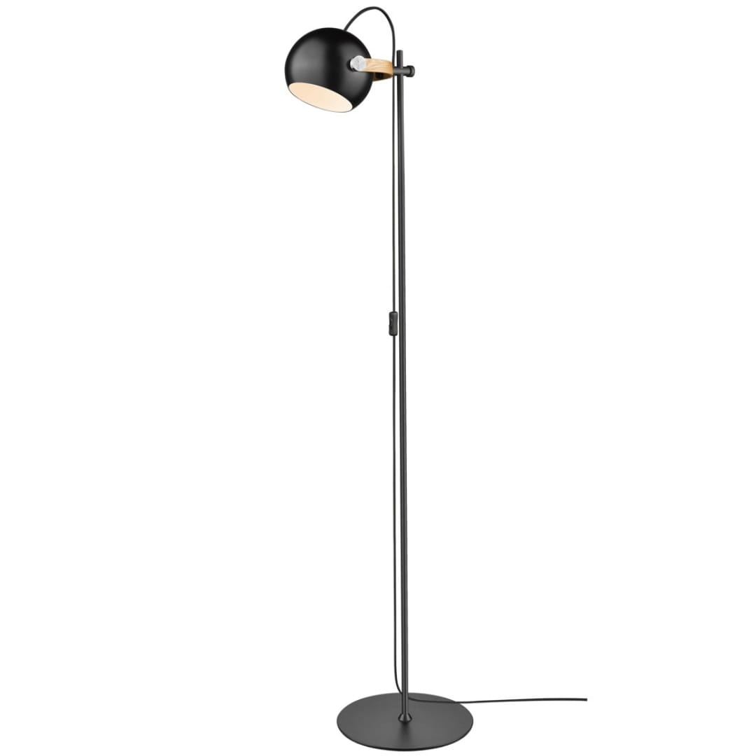 Dc Gulvlampe 1l ø18 Sort     fra Halo Design