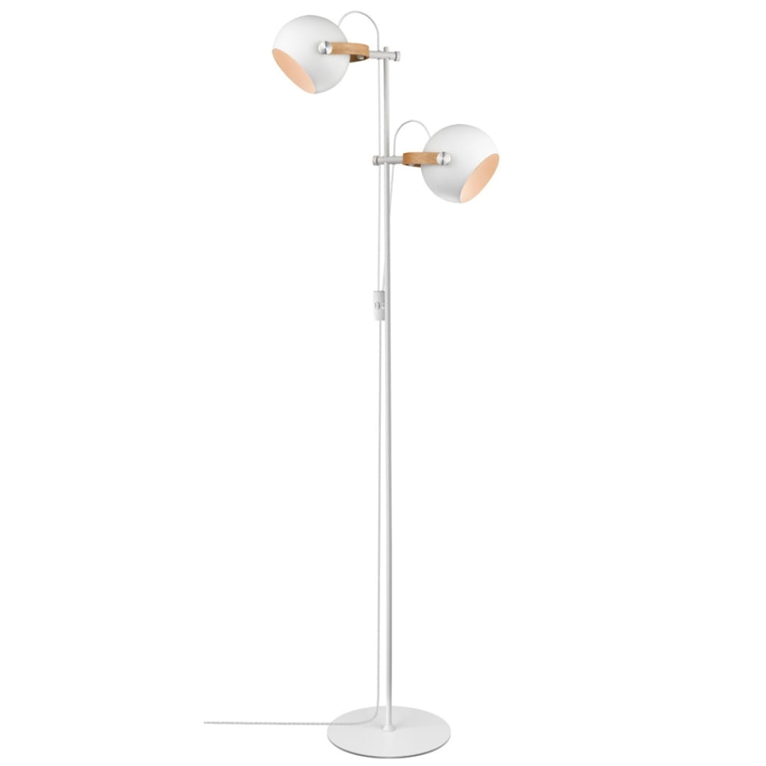 Dc Gulvlampe 2l ø18 Hvid     fra Halo Design