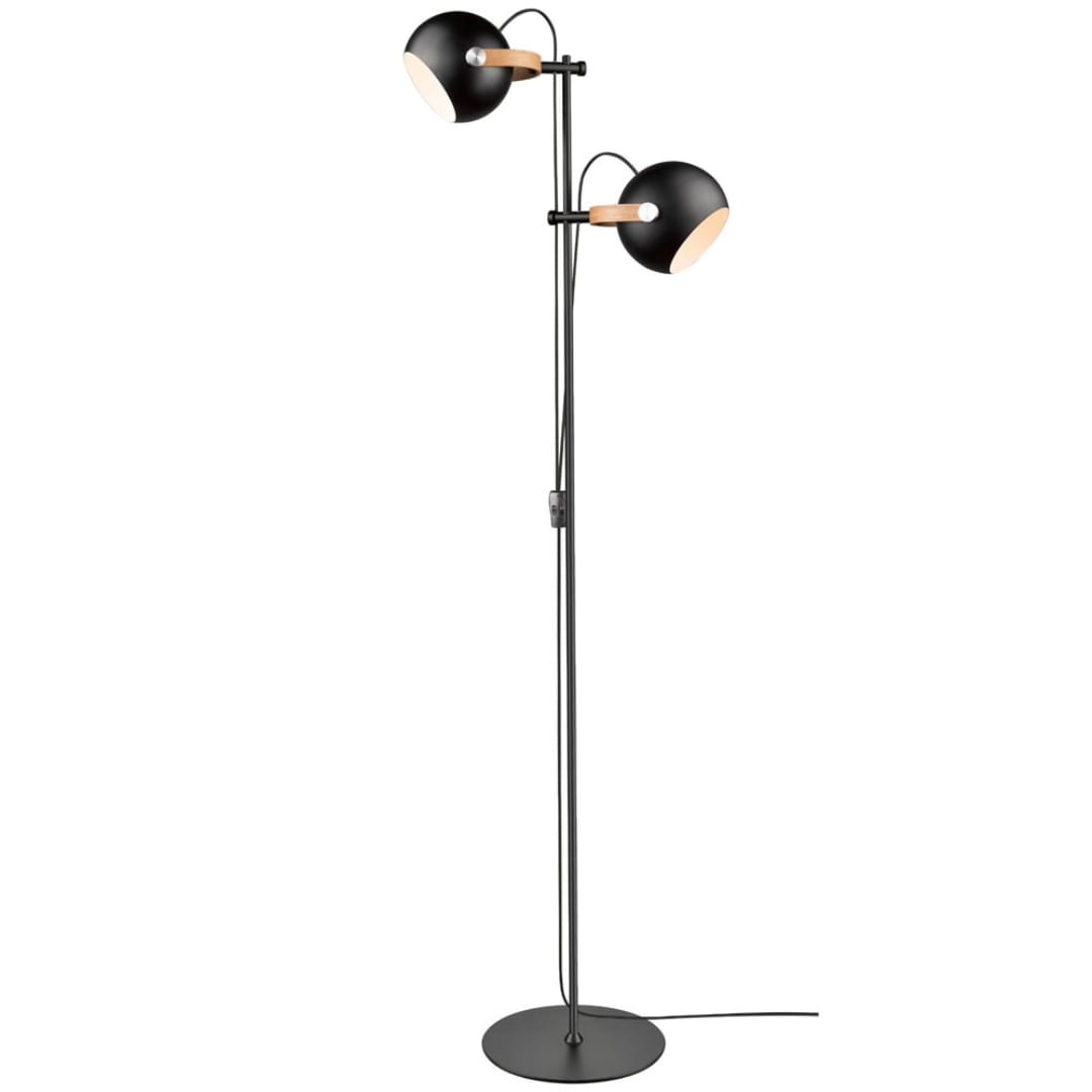 Dc Gulvlampe 2l ø18 Sort     fra Halo Design