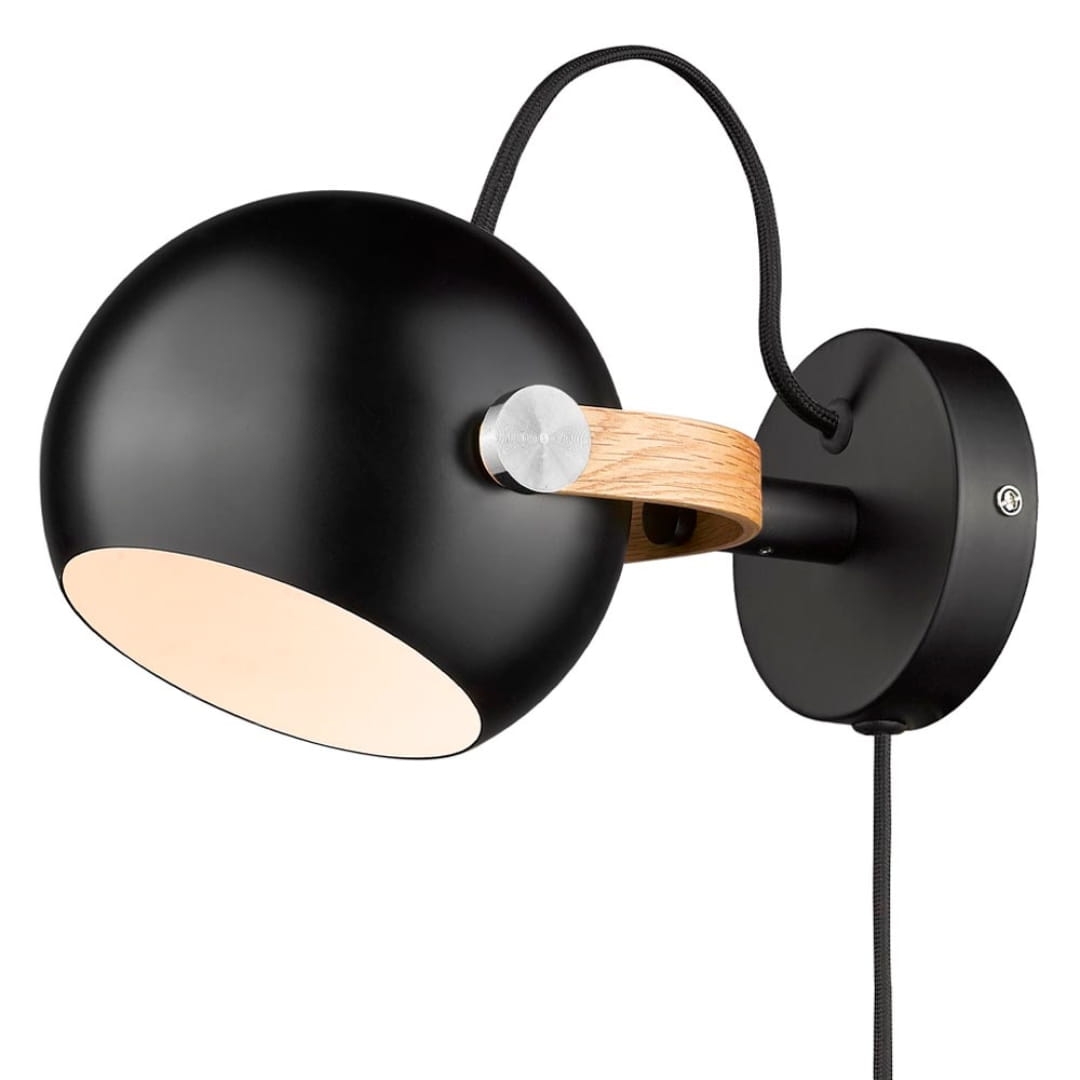 Dc Væglampe ø12 Sort     fra Halo Design