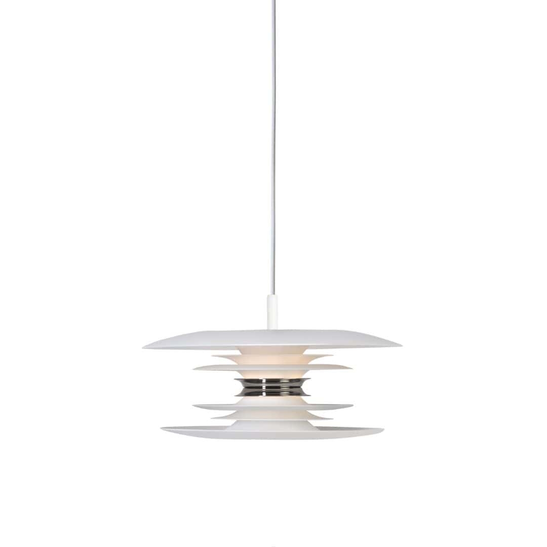 Diablo ø30 Pendel Mat Hvid Led     fra Belid
