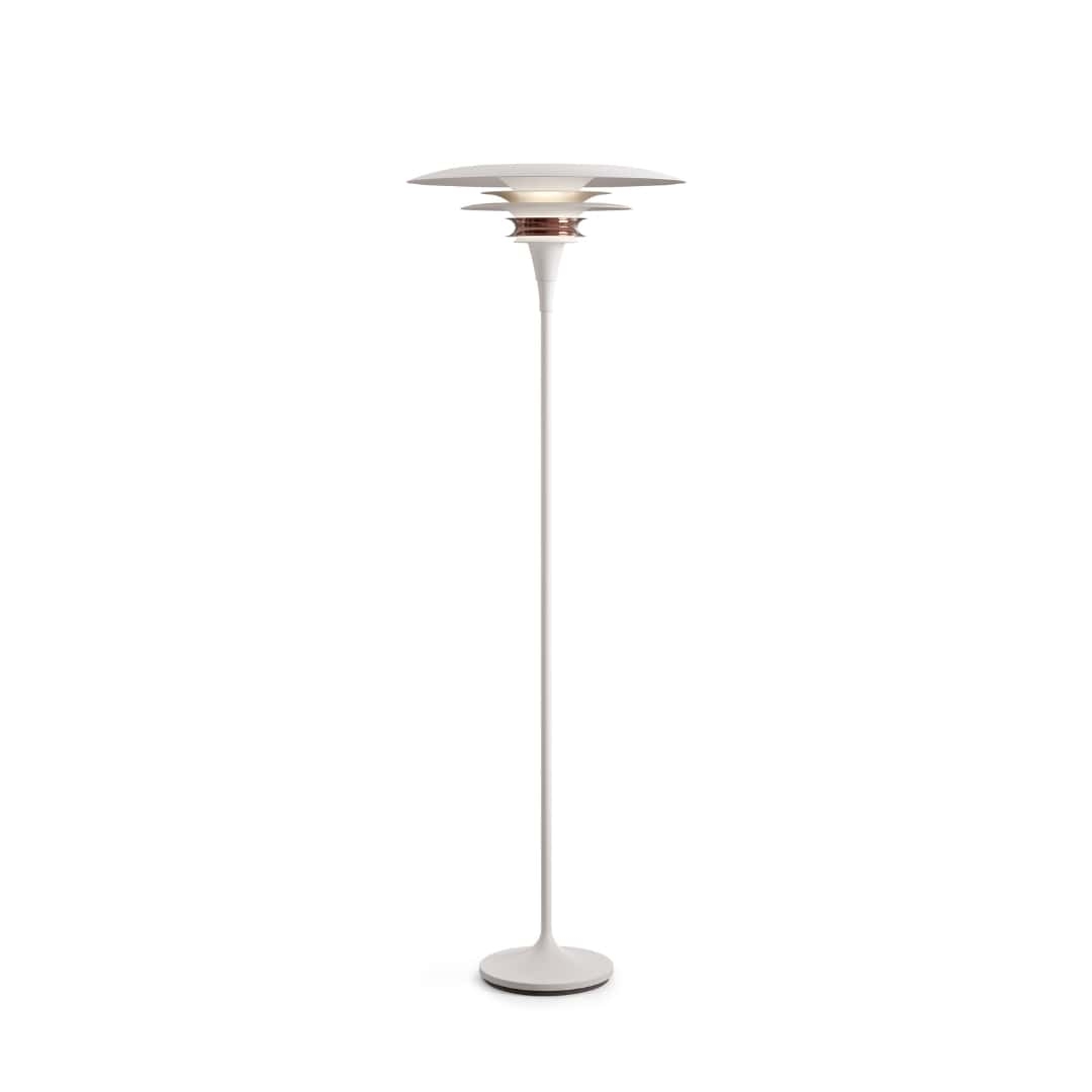 Diablo ø50 Gulvlampe Mat Hvid Rosé     fra Belid
