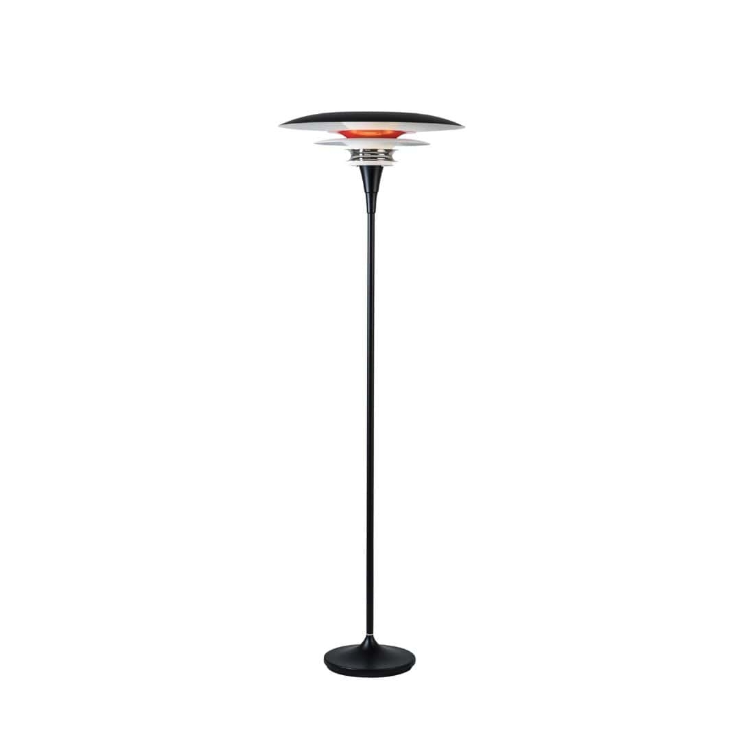 Diablo ø50 Gulvlampe Sort Rød     fra Belid