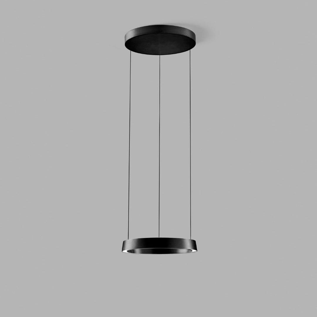 Edge Round ø400 Pendel Carbon Sort   Light Point fra Light-point