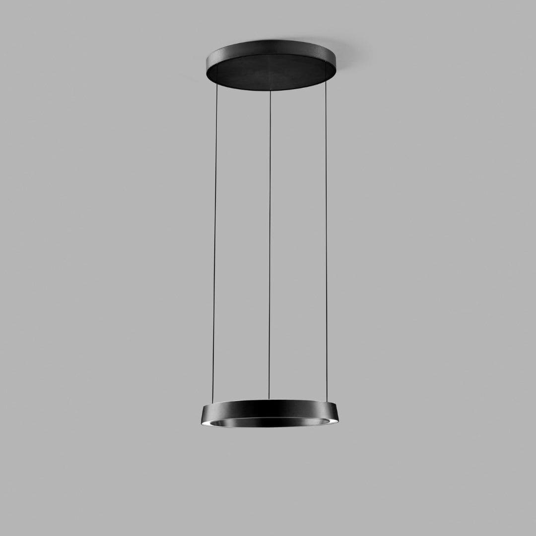 Edge Round ø500 Pendel Carbon Sort   Light Point fra Light-point