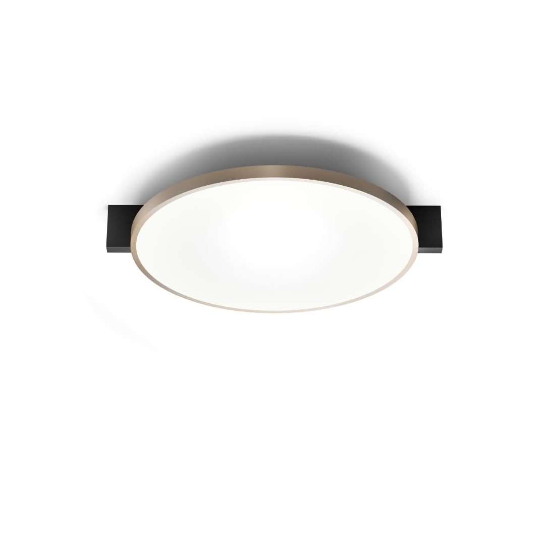 Inlay Round C2 Matt Black   Satin Gold   Porsche fra Porsche Studio