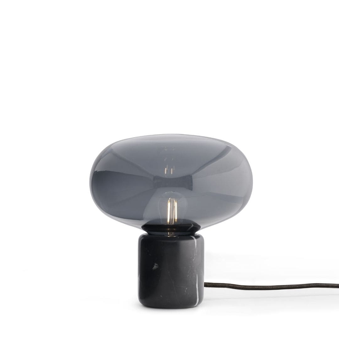 Karl Johan Bordlampe Smoked Glas     fra New Works
