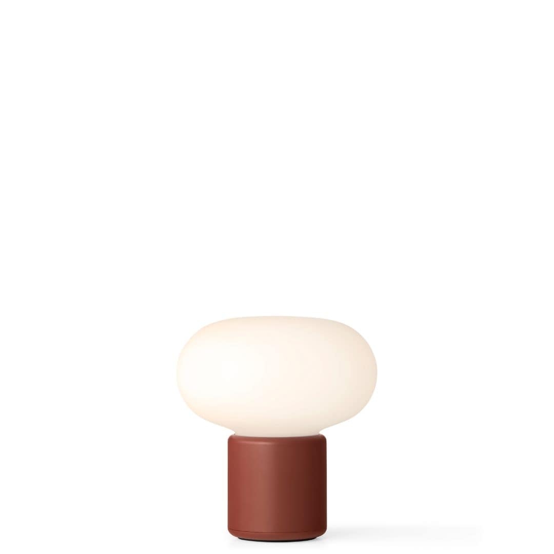Karl Johan Portable Bordlampe Earth Red     fra New Works