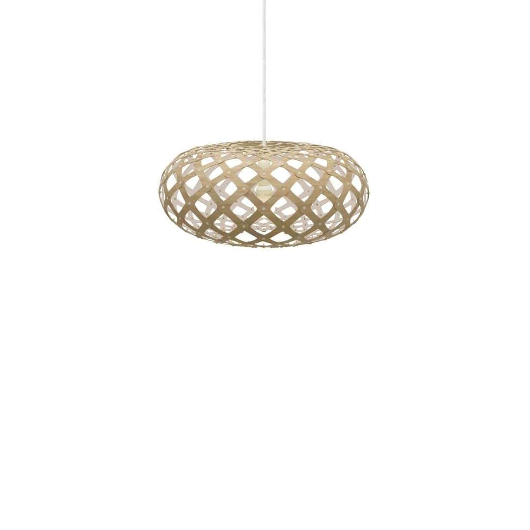 Kina ø44 Pendel Bamboo   Hvid     fra David Trubridge