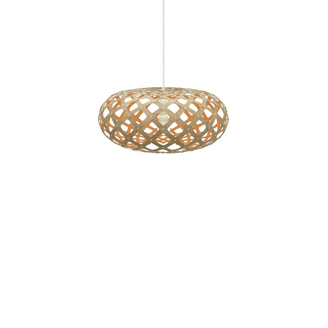 Kina ø44 Pendel Bamboo   Orange     fra David Trubridge