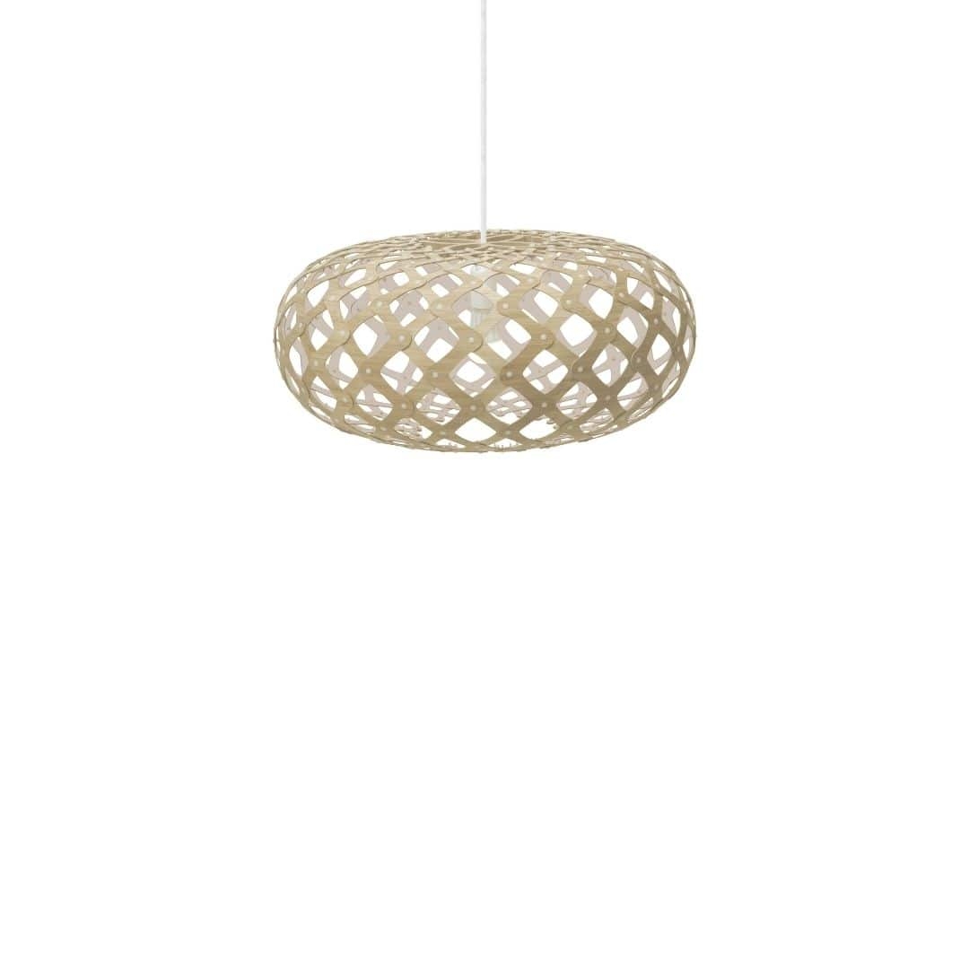 Kina ø60 Pendel Bamboo   Hvid     fra David Trubridge