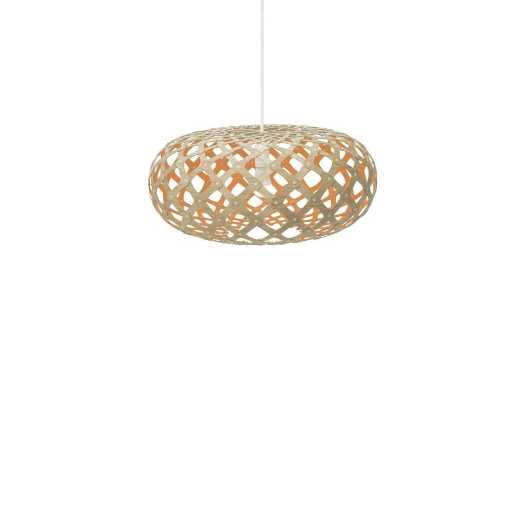 Kina ø60 Pendel Bamboo   Orange     fra David Trubridge