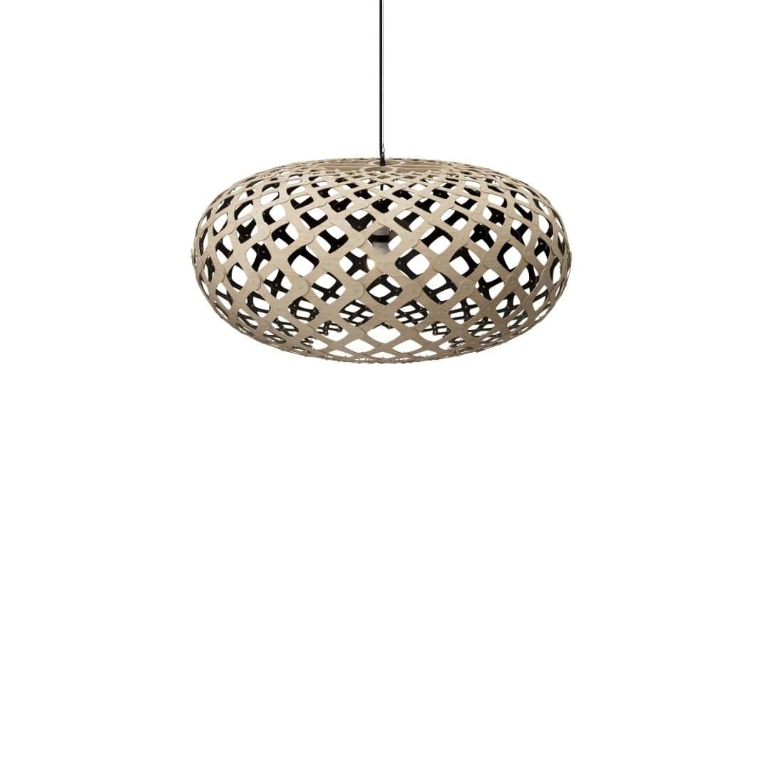 Kina ø80 Pendel Bamboo   Sort     fra David Trubridge