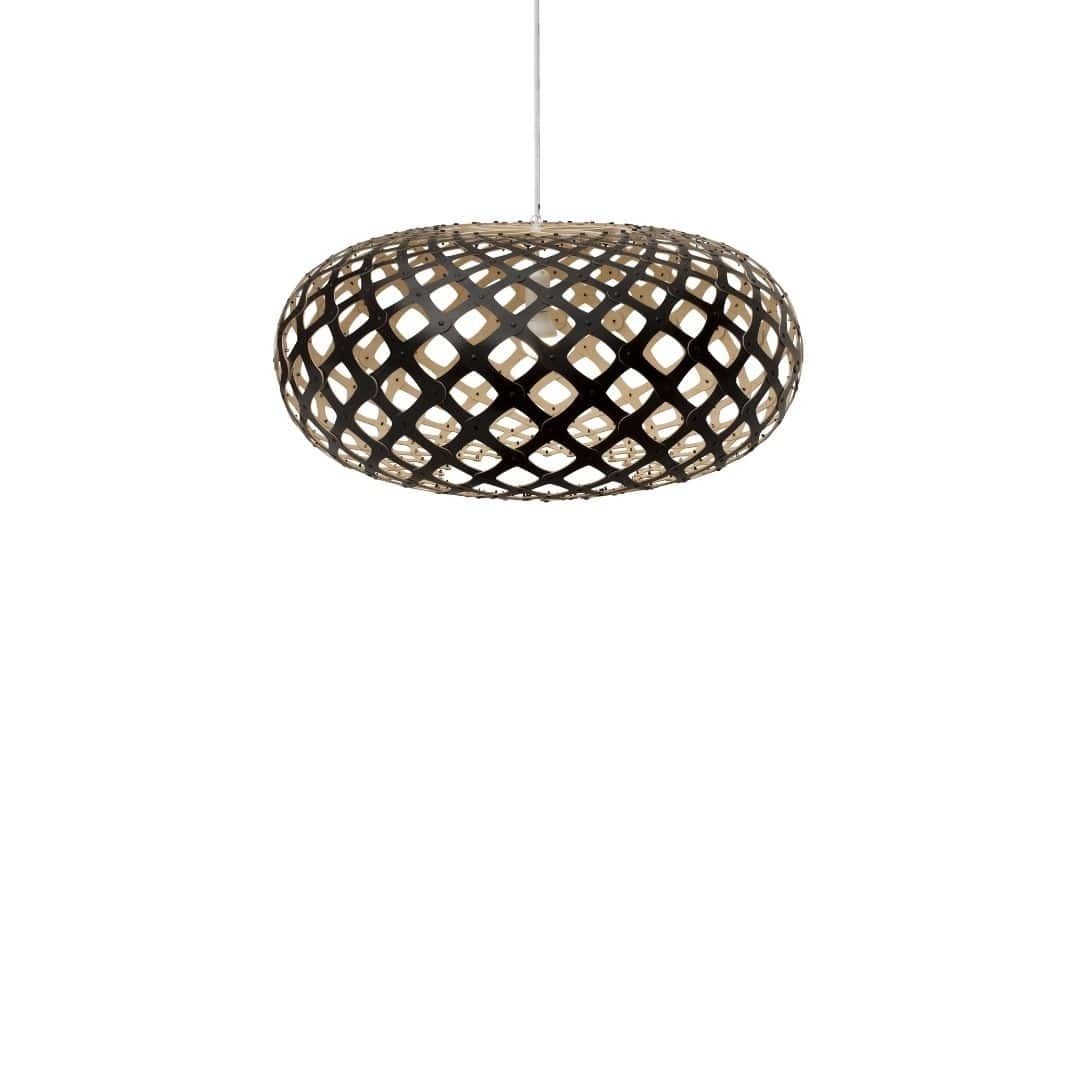 Kina ø80 Pendel Sort   Bamboo     fra David Trubridge