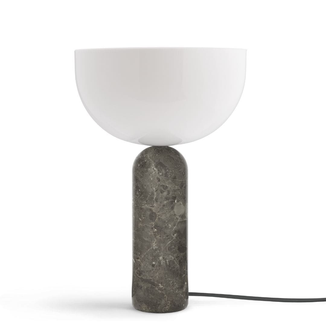 Kizu Bordlampe Grå Marmor Large     fra New Works