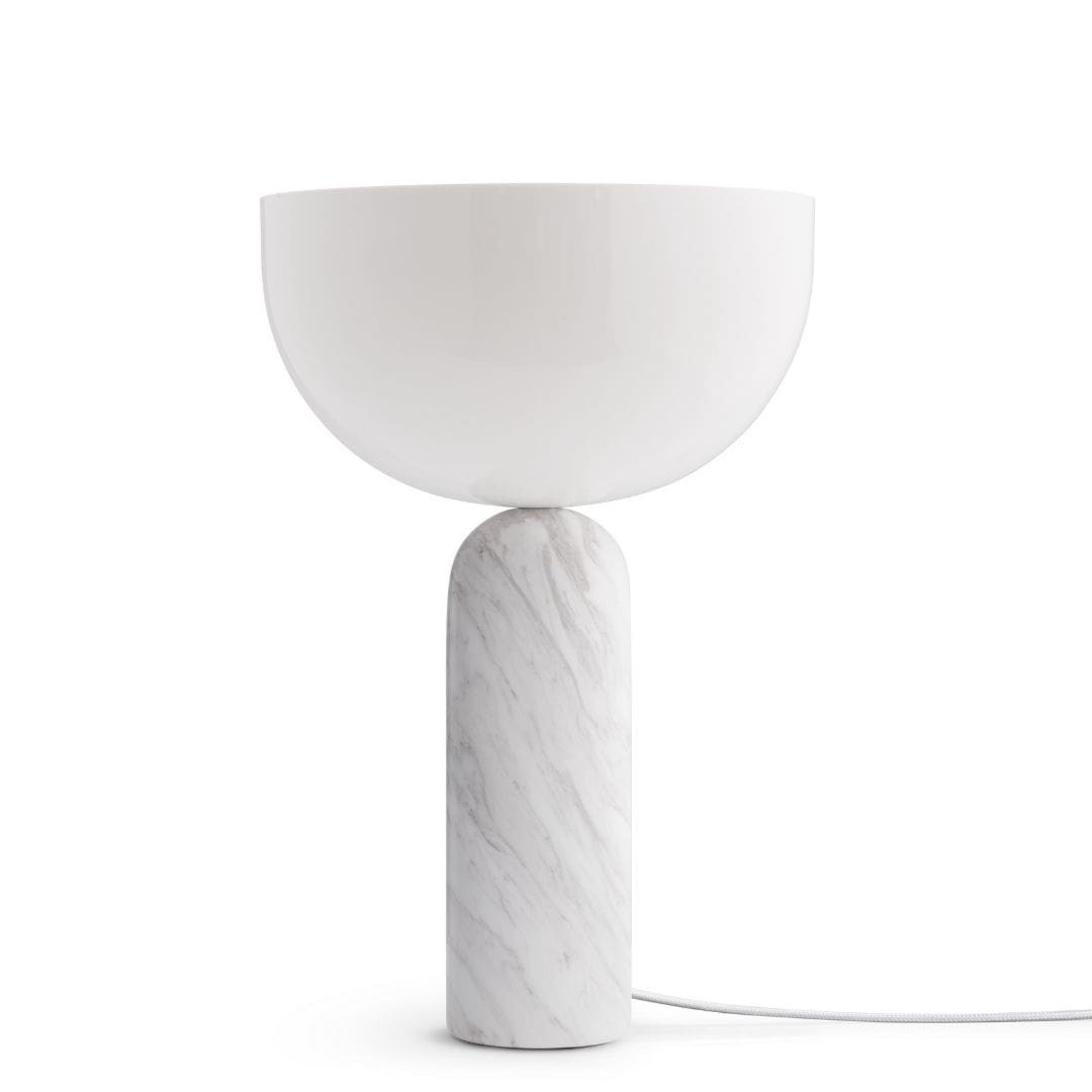 Kizu Bordlampe Hvid Marmor Large     fra New Works