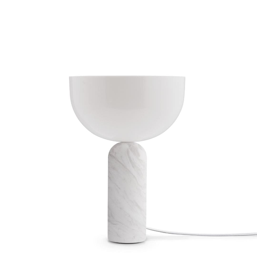 Kizu Bordlampe Hvid Marmor Small fra New Works