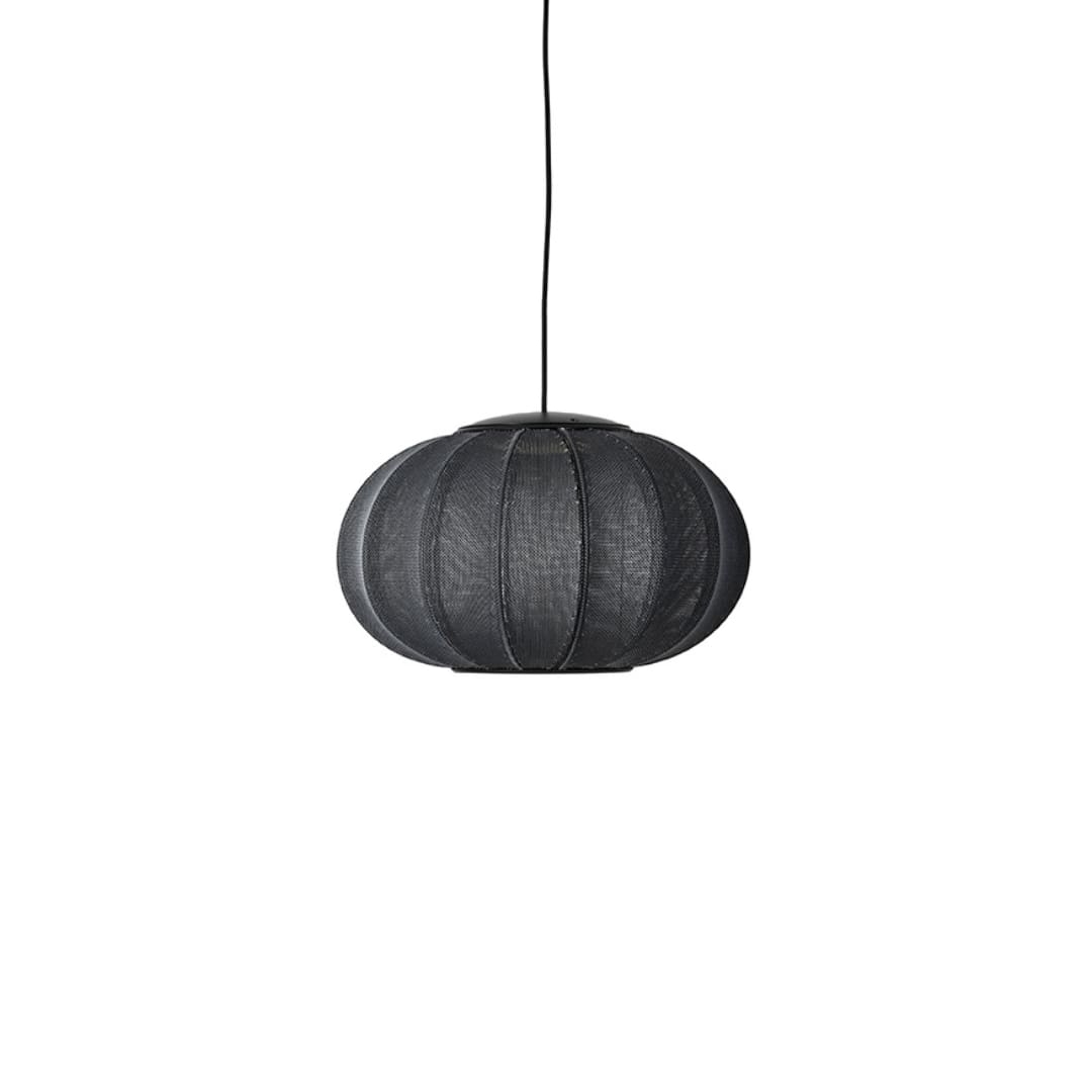 Knit Wit 45 Led Oval Pendel Black fra Made By Hand