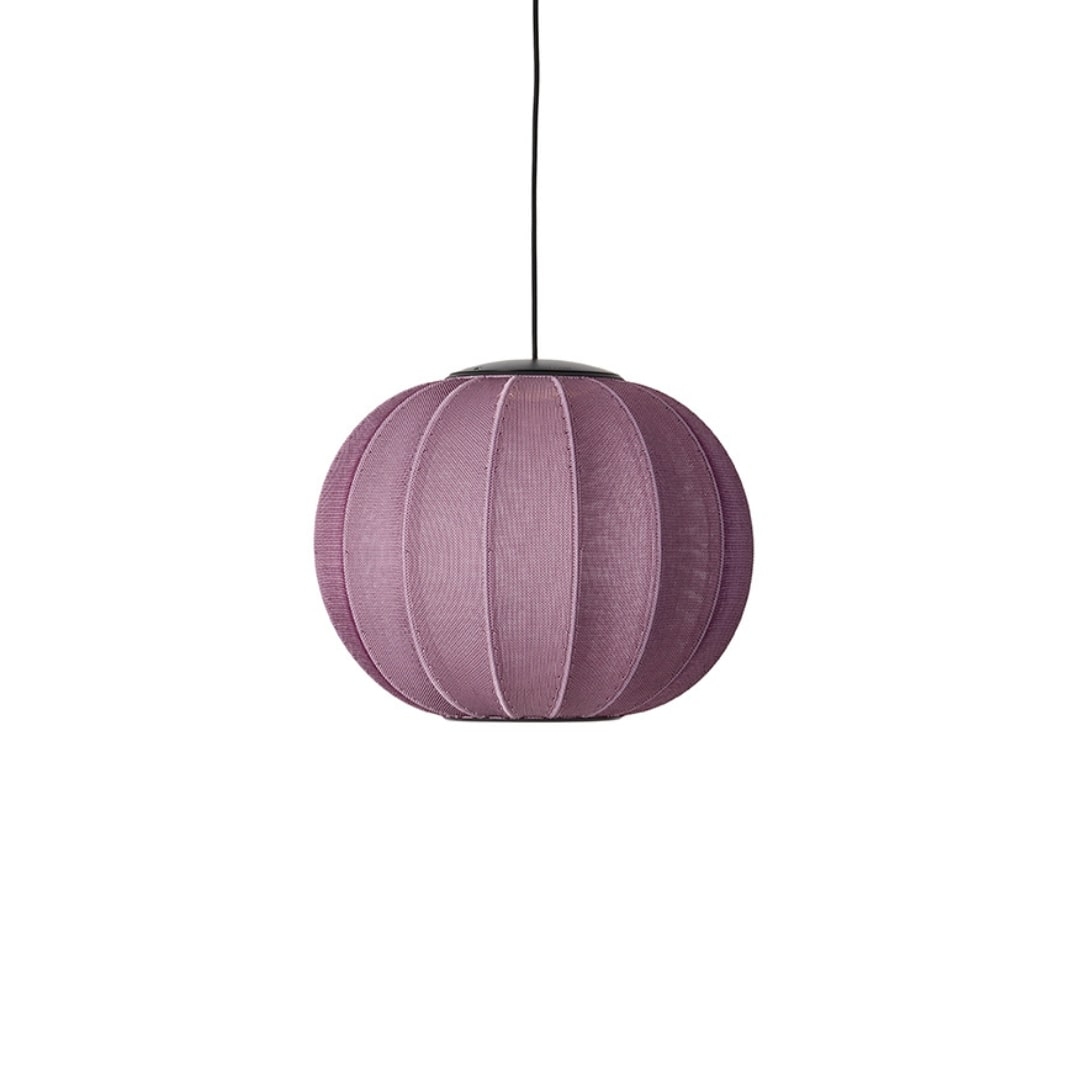 Knit Wit 45 Led Round Pendel Burgundy     fra Made By Hand
