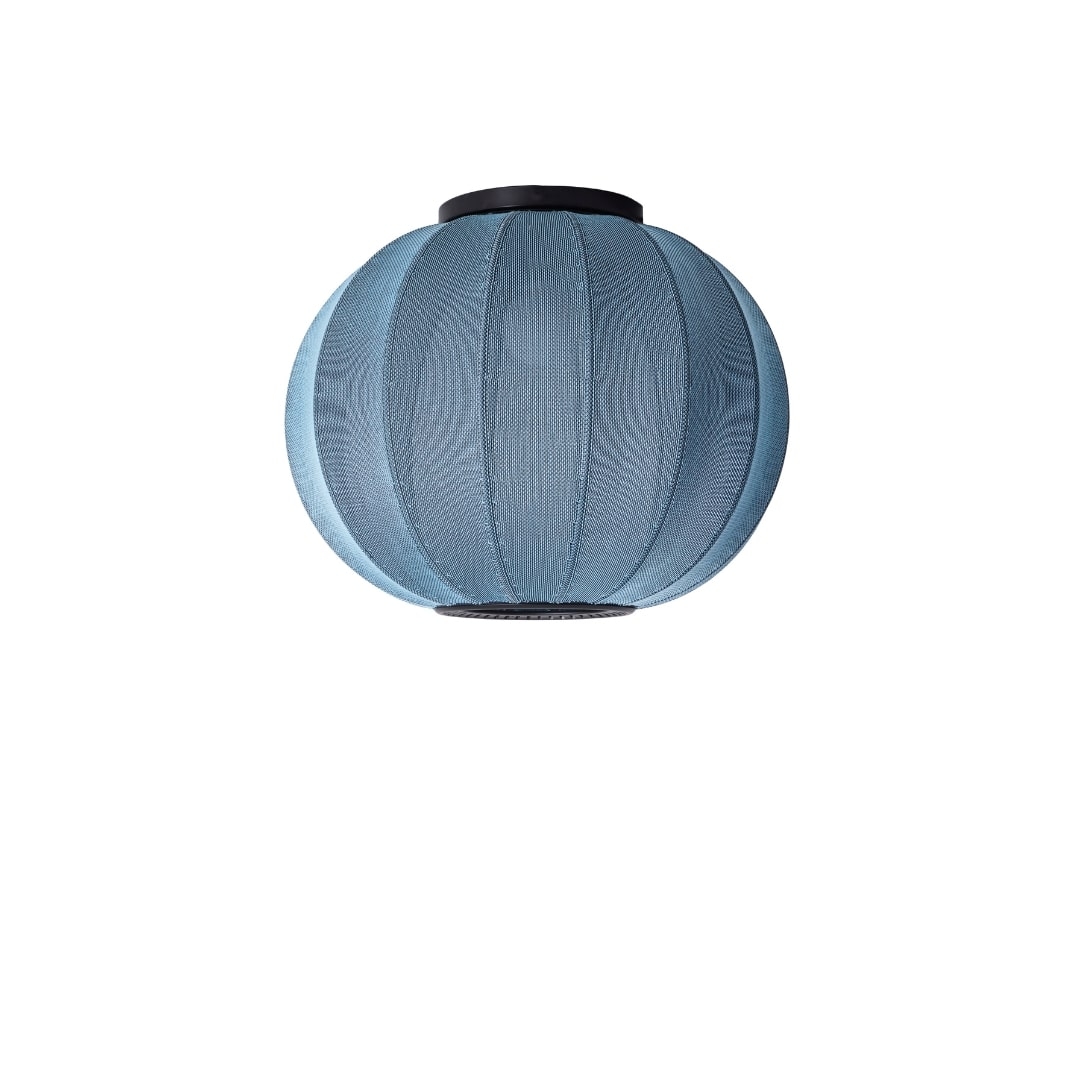 Knit Wit 45 Rund Loftlampe Blue Stone      fra Made By Hand