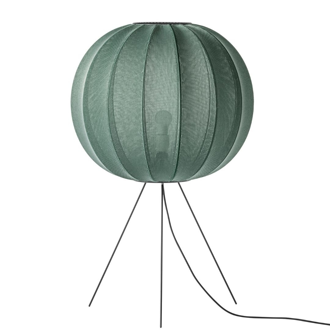 Knit Wit 60 Round Gulvlampe Medium Tweed Green     fra Made By Hand