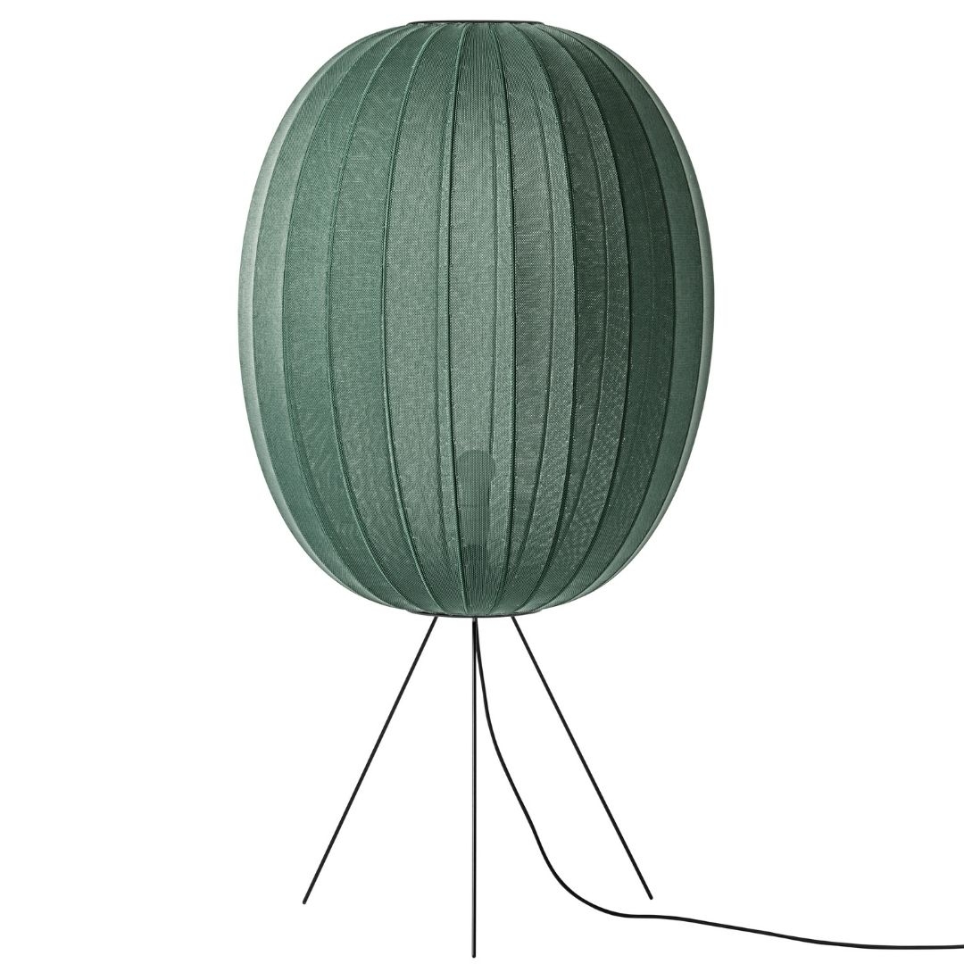 Knit Wit 65 High Oval Gulvlampe Medium Tweed Green     fra Made By Hand
