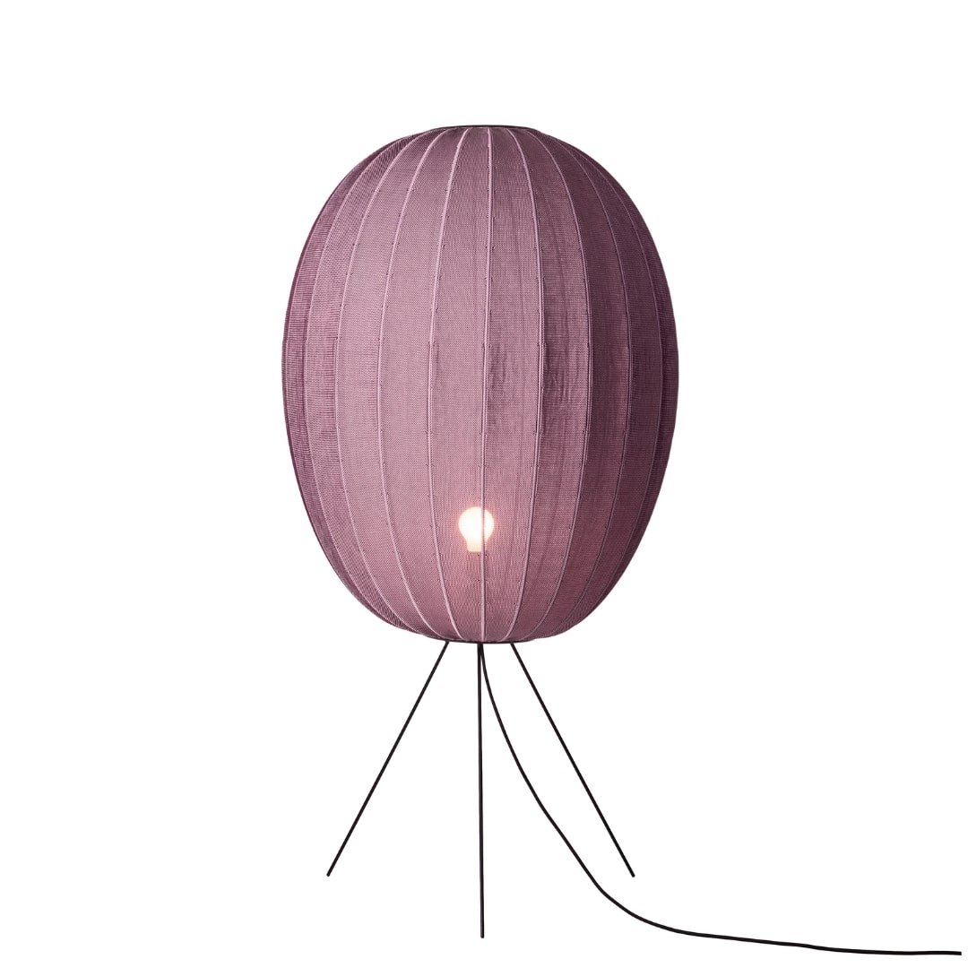 Knit Wit 65 Round Gulvlampe Burgundy     fra Made By Hand