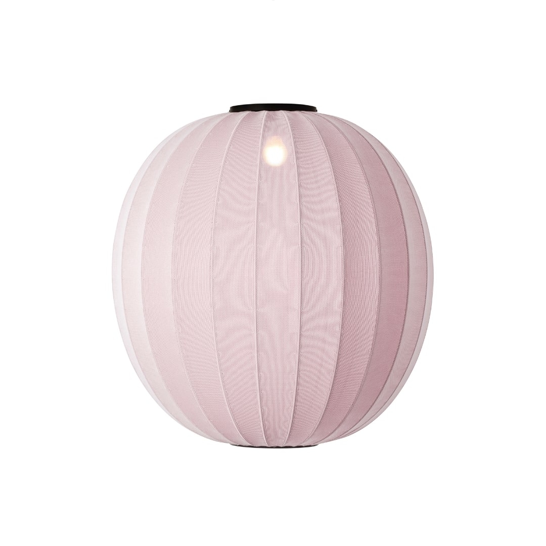 Knit Wit 75 Rund Loftlampe Light Pink     fra Made By Hand