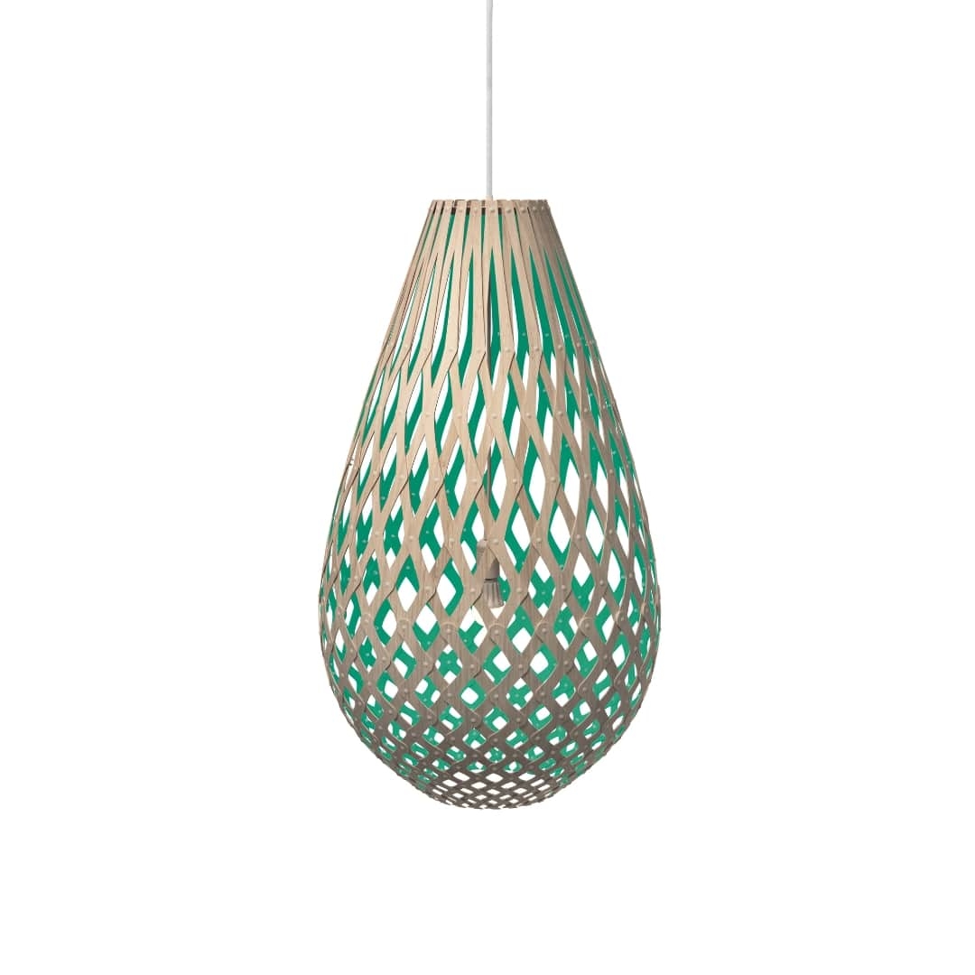 Koura H120 Pendel Bambus Aqua     fra David Trubridge