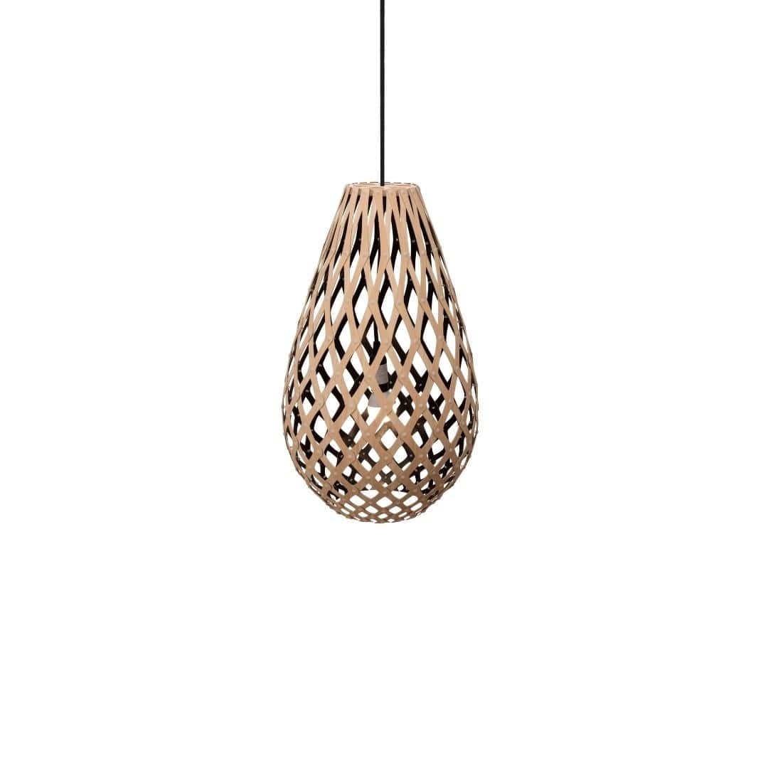 Koura H50 Pendel Bamboo   Sort     fra David Trubridge
