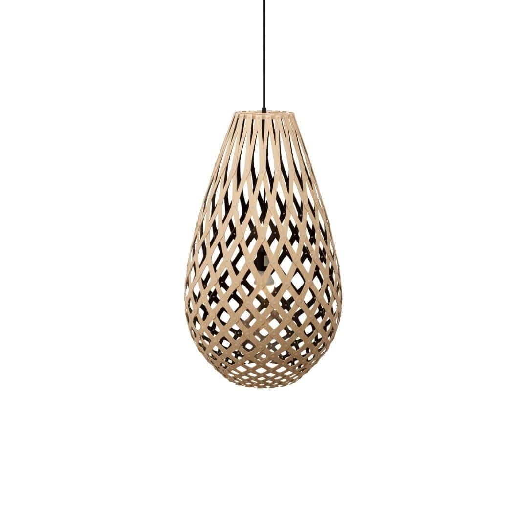 Koura H75 Pendel Bamboo   Sort     fra David Trubridge