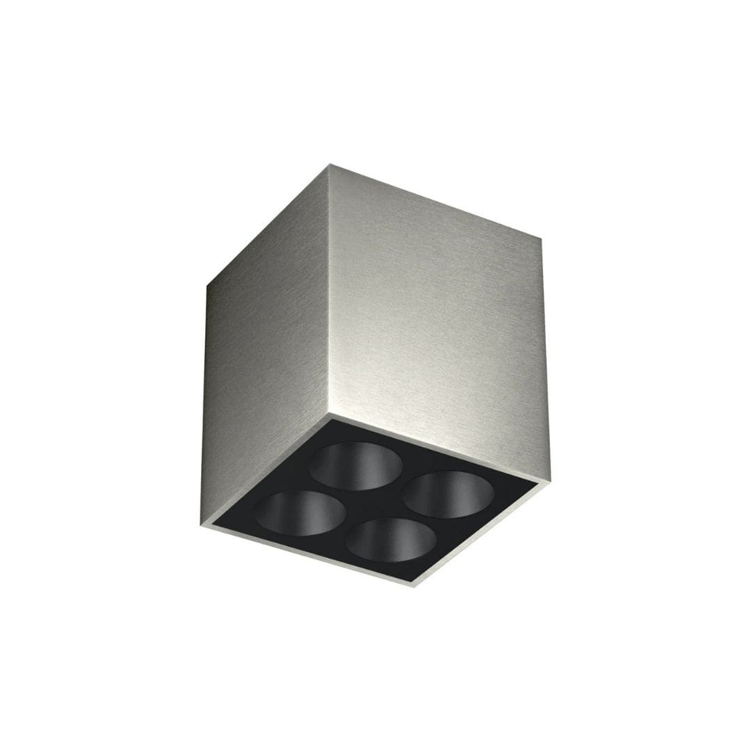 Light Shadow Surface 4 Spots Square Optic Wide Flood Stål Sort     fra Flos