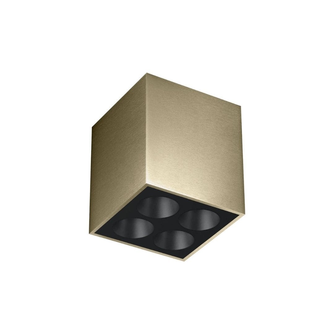 Light Shadow Surface 4 Spots Square Optic Medium Bronze Sort     fra Flos