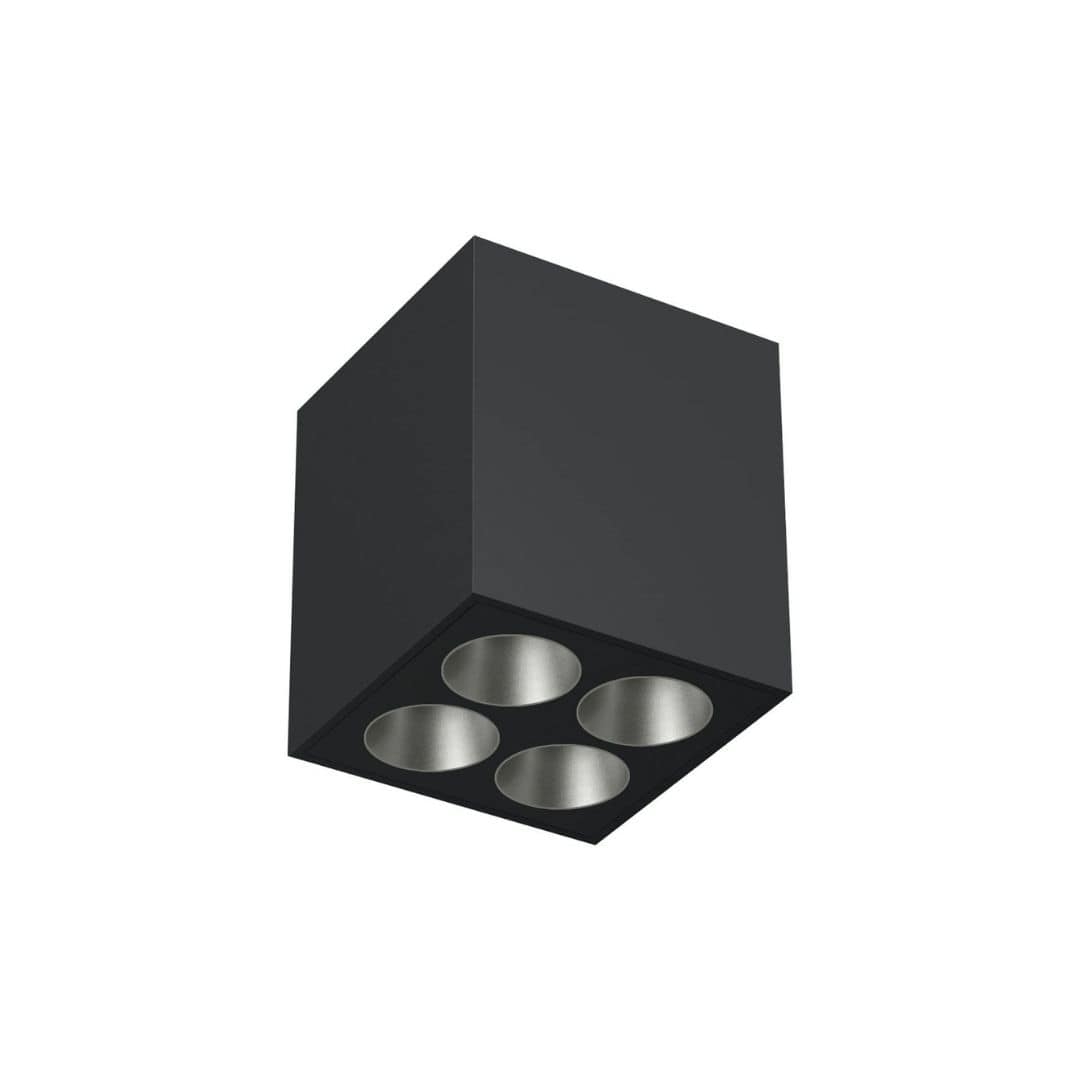 Light Shadow Surface 4 Spots Square Optic Wide Flood Sort     fra Flos