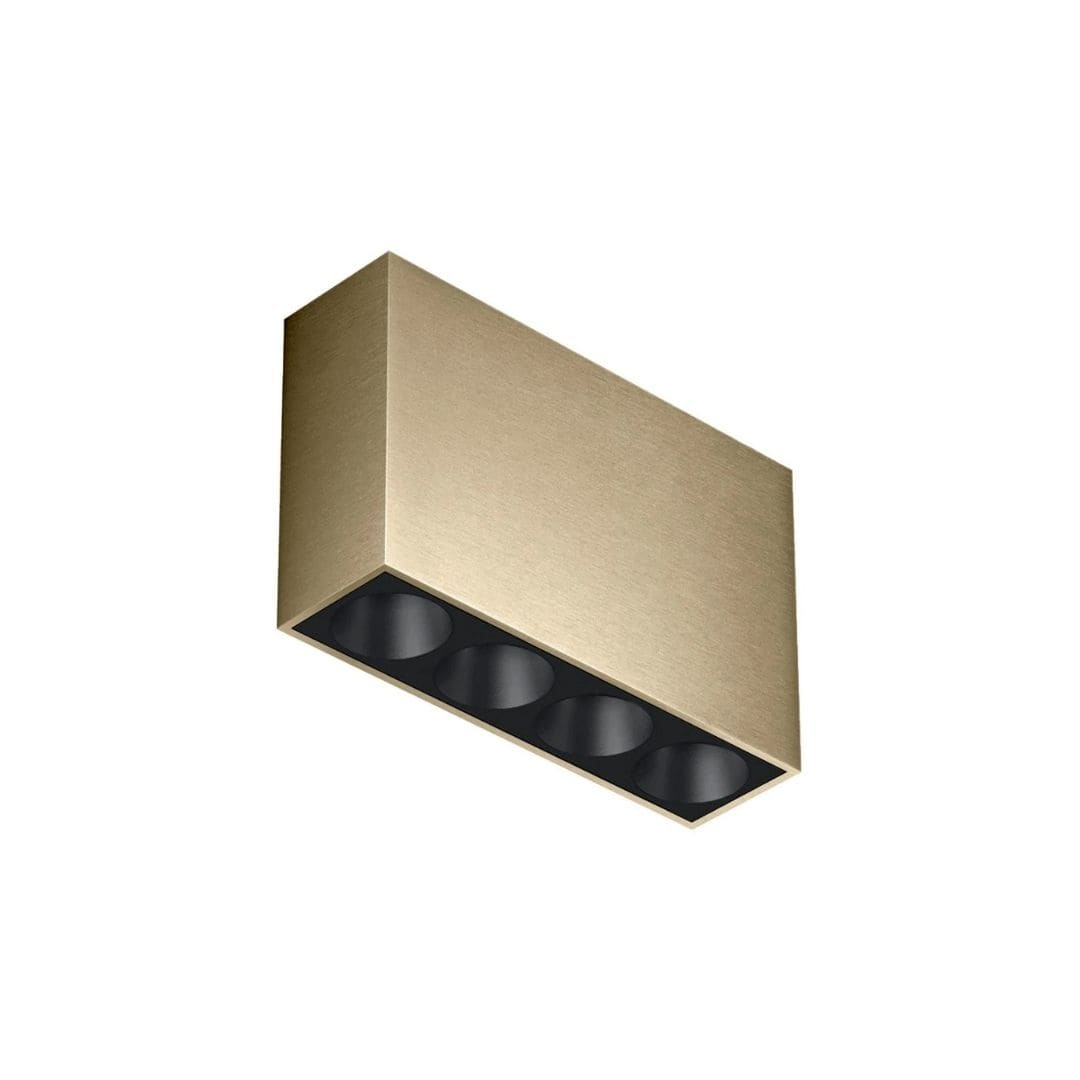 Light Shadow Surface 4 Spots Optic Flood Bronze Sort     fra Flos