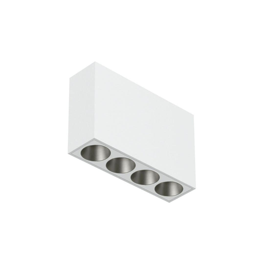 Light Shadow Surface 4 Spots Optic Flood Hvid Stål     fra Flos