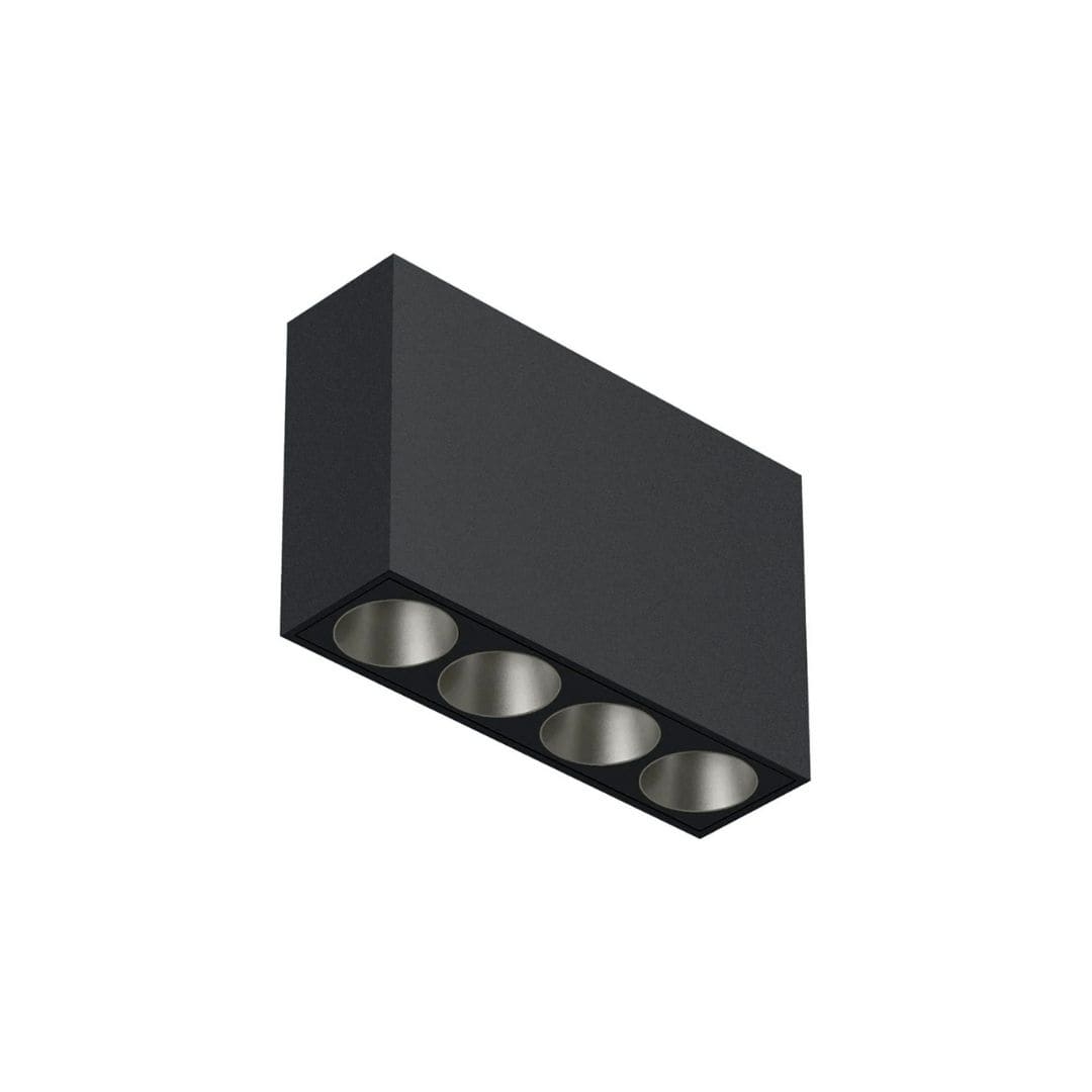 Light Shadow Surface 4 Spots Optic Flood Sort Stål     fra Flos