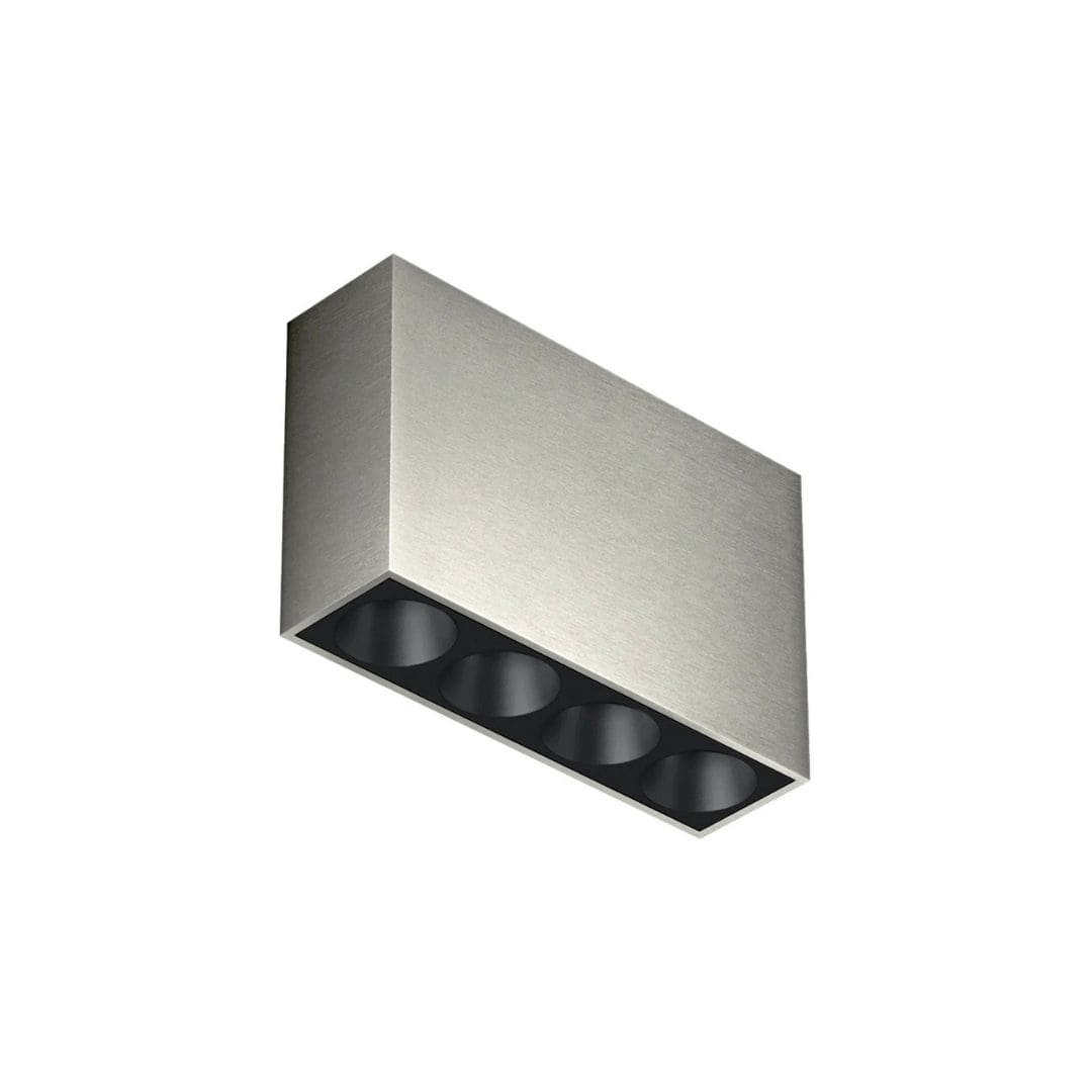 Light Shadow Surface 4 Spots Optic Flood Stål Sort     fra Flos