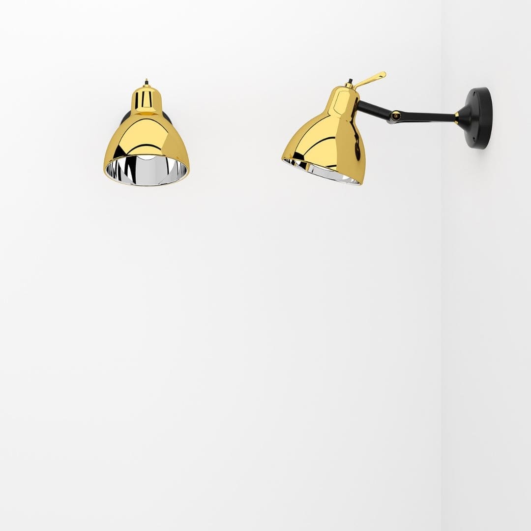 Luxy Glam H0 Væg   Loftlampe Guld     fra Rotaliana