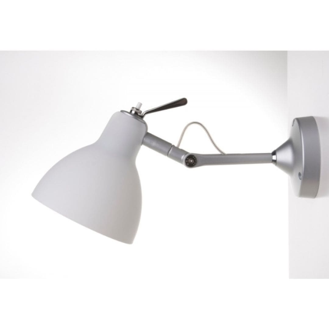 Luxy H0 Væg  Og Loftlampe Alu Blank Hvid Skærm     fra Rotaliana